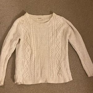 Cable knit sweater